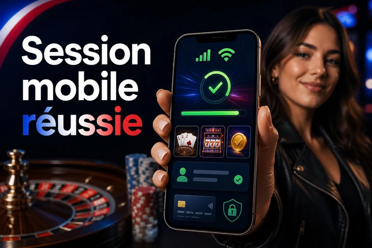 Les paramètres d'une session mobile réussie