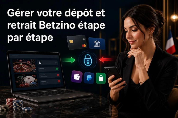 Comment gérer votre betzino dépôt et betzino retrait étape par étape